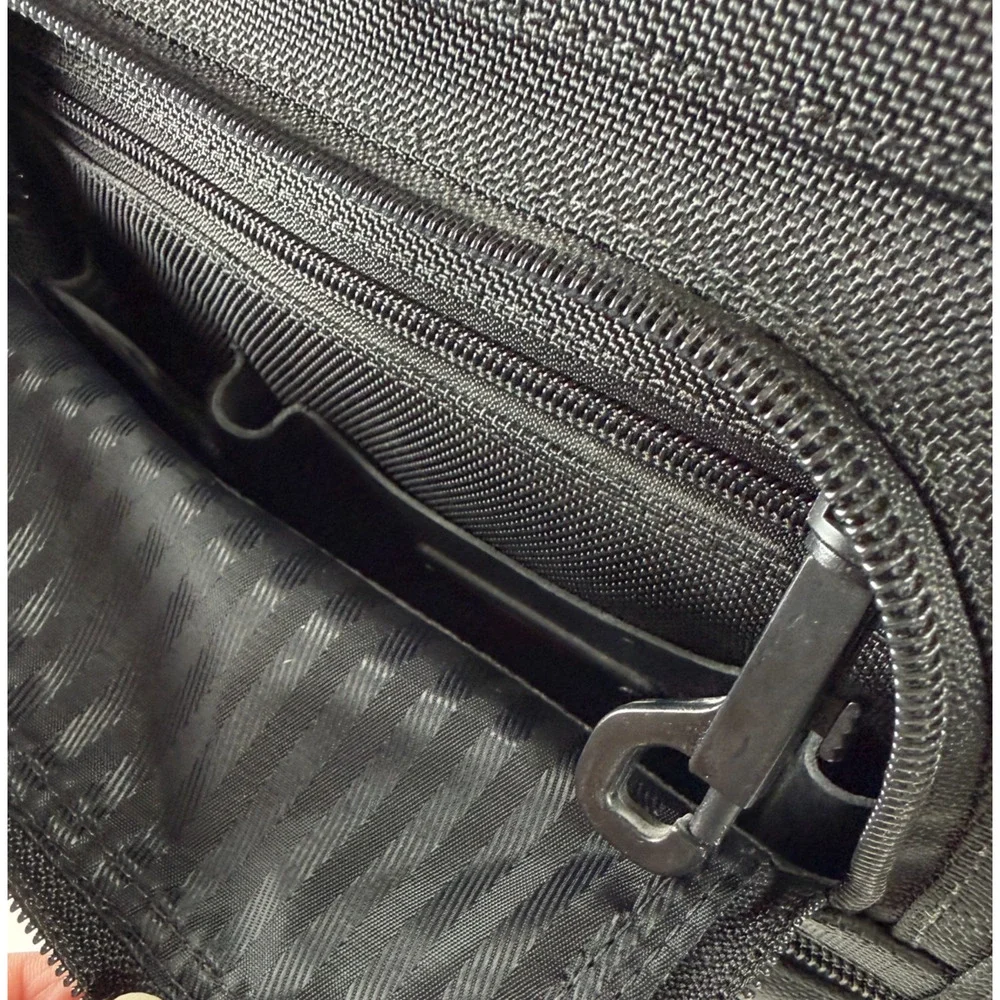 TUMI Alpha 26004D4 Rolling Briefcase Expandable 2-Wheel Black Ballistic Nylon